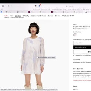 Aritzia Wilfred Daydreamer Mini Dress